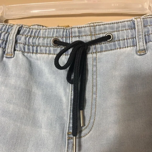 U.S. POLO ASSN. Chambray‎ Pull On Drawstring Denim Shorts Size XS Casual Preppy - Picture 6 of 9